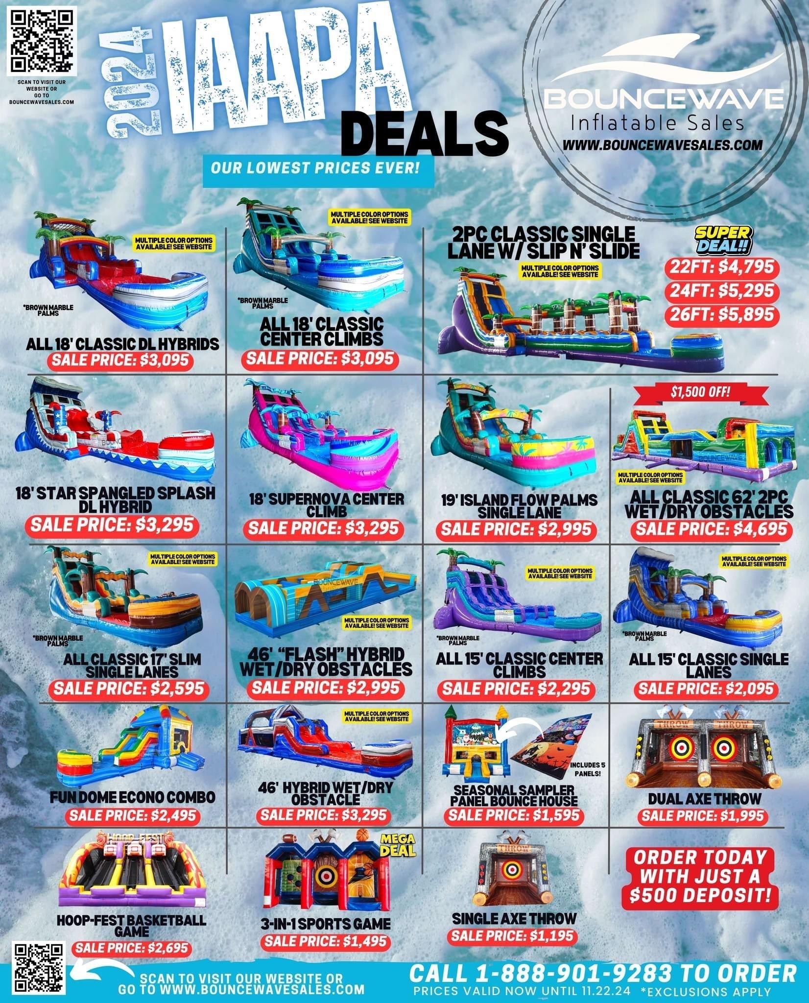 IAAPA 2024 Limited Time Deals! Page 2 BounceWave Inflatable Sales