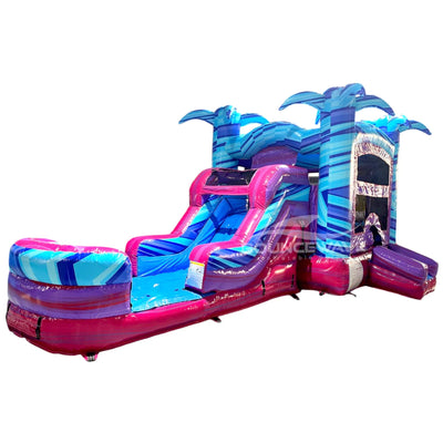 Single Lane Wet-Dry Combos - BounceWave Inflatable Sales