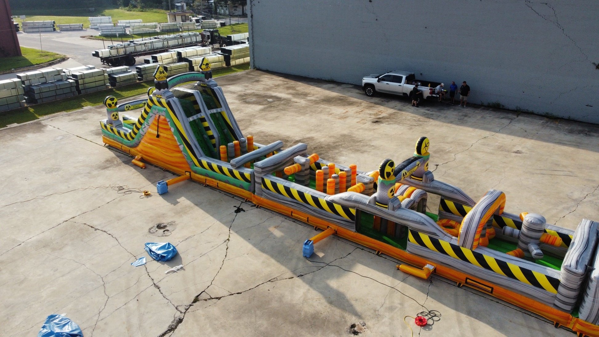 120ft Hazardous Run 3 - Piece Inflatable Obstacle Course - BounceWave Inflatable Sales