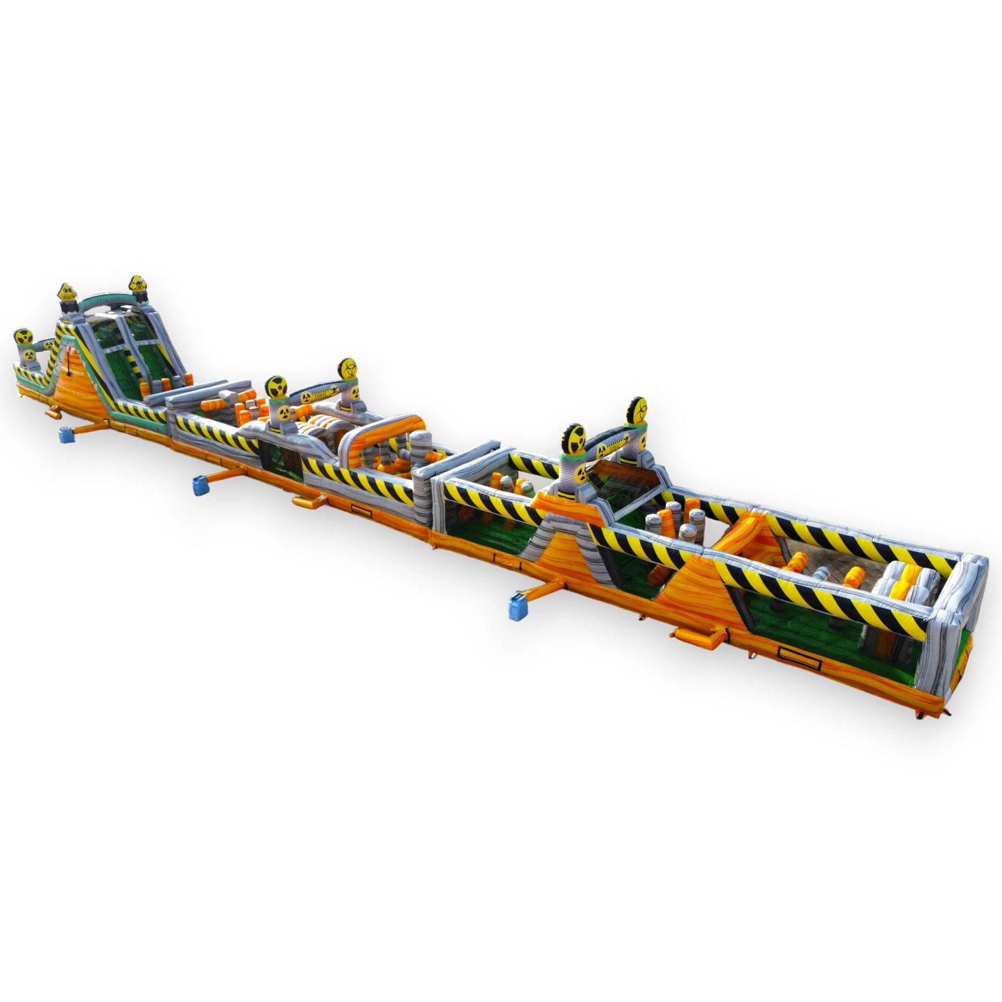 120ft Hazardous Run 3 - Piece Inflatable Obstacle Course - BounceWave Inflatable Sales