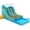 15ft Akua Falls Dual Lane Center Climb Inflatable Water Slide - BounceWave Inflatable Sales