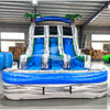 15ft Aloha Splash Dual Lane Center Climb Inflatable Water Slide - BounceWave Inflatable Sales