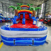 15ft Baja Splash Commercial Single Lane Inflatable Water Slide - BounceWave Inflatable Sales