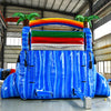 15ft Baja Splash Dual Lane Center Climb Inflatable Water Slide - BounceWave Inflatable Sales