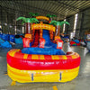 15ft Fiesta Fire Commercial Single Lane Inflatable Water Slide - BounceWave Inflatable Sales