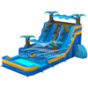 15ft Flashpoint Falls Dual Lane Center Climb Inflatable Water Slide - BounceWave Inflatable Sales