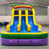 15ft Goombay Splash Dual Lane Center Climb Inflatable Water Slide - BounceWave Inflatable Sales