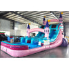 15ft Grand Royal Castle Dual Lane Center Climb Inflatable Water Slide - BounceWave Inflatable Sales