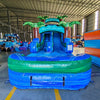 15ft Island Drop Commercial Single Lane Inflatable Water Slide - BounceWave Inflatable Sales