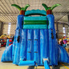 15ft Island Drop Commercial Single Lane Inflatable Water Slide - BounceWave Inflatable Sales