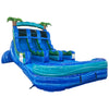 15ft Island Drop Dual Lane Center Climb Inflatable Water Slide - BounceWave Inflatable Sales