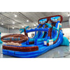 15ft South Beach Dual Lane Center Climb Inflatable Water Slide - BounceWave Inflatable Sales