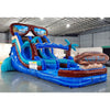 15ft South Beach Dual Lane Center Climb Inflatable Water Slide - BounceWave Inflatable Sales