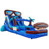 15ft South Beach Dual Lane Center Climb Inflatable Water Slide - BounceWave Inflatable Sales