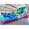 15ft Summer Luau Dual Lane Center Climb Inflatable Water Slide - BounceWave Inflatable Sales