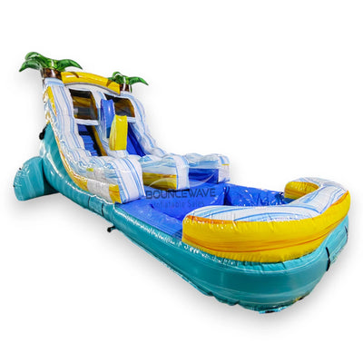 15ft Surf's Up Commercial Single Lane Inflatable Water Slide - BounceWave Inflatable Sales