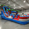 17ft Baja Splash Slim Single Lane Inflatable Water Slide - BounceWave Inflatable Sales