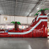 17ft Crimson Bay Slim Single Lane Inflatable Water Slide - BounceWave Inflatable Sales