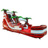 17ft Crimson Bay Slim Single Lane Inflatable Water Slide - BounceWave Inflatable Sales