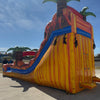 17ft Fiesta Fire Slim Single Lane Inflatable Water Slide - BounceWave Inflatable Sales