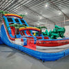 18ft Baja Splash Dual Lane Center Climb Inflatable Water Slide