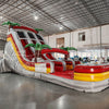 18ft Fire Island Dual Lane Center Climb Inflatable Water Slide