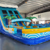 18ft Akua Falls Dual Lane Center Climb Inflatable Water Slide - BounceWave Inflatable Sales