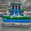 18ft Aloha Splash Dual Lane Center Climb Inflatable Water Slide - BounceWave Inflatable Sales