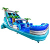 18ft Bahama Blast Dual Lane Center Climb Inflatable Water Slide - BounceWave Inflatable Sales