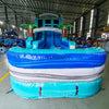 18ft Bahama Blast Hybrid Dual Lane Inflatable Water Slide - BounceWave Inflatable Sales