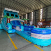 18ft Bahama Wave Hybrid Dual Lane Inflatable Water Slide - BounceWave Inflatable Sales