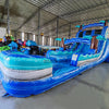 18ft Cayman Crush Hybrid Dual Lane Inflatable Water Slide - BounceWave Inflatable Sales