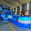 18ft Cayman Crush Hybrid Dual Lane Inflatable Water Slide - BounceWave Inflatable Sales