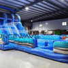 18ft Cayman Crush Hybrid Triple Lane Inflatable Water Slide - BounceWave Inflatable Sales