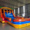 18ft Fiesta Fire Hybrid Triple Lane Inflatable Water Slide - BounceWave Inflatable Sales