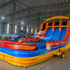 18ft Fiesta Fire Hybrid Triple Lane Inflatable Water Slide - BounceWave Inflatable Sales