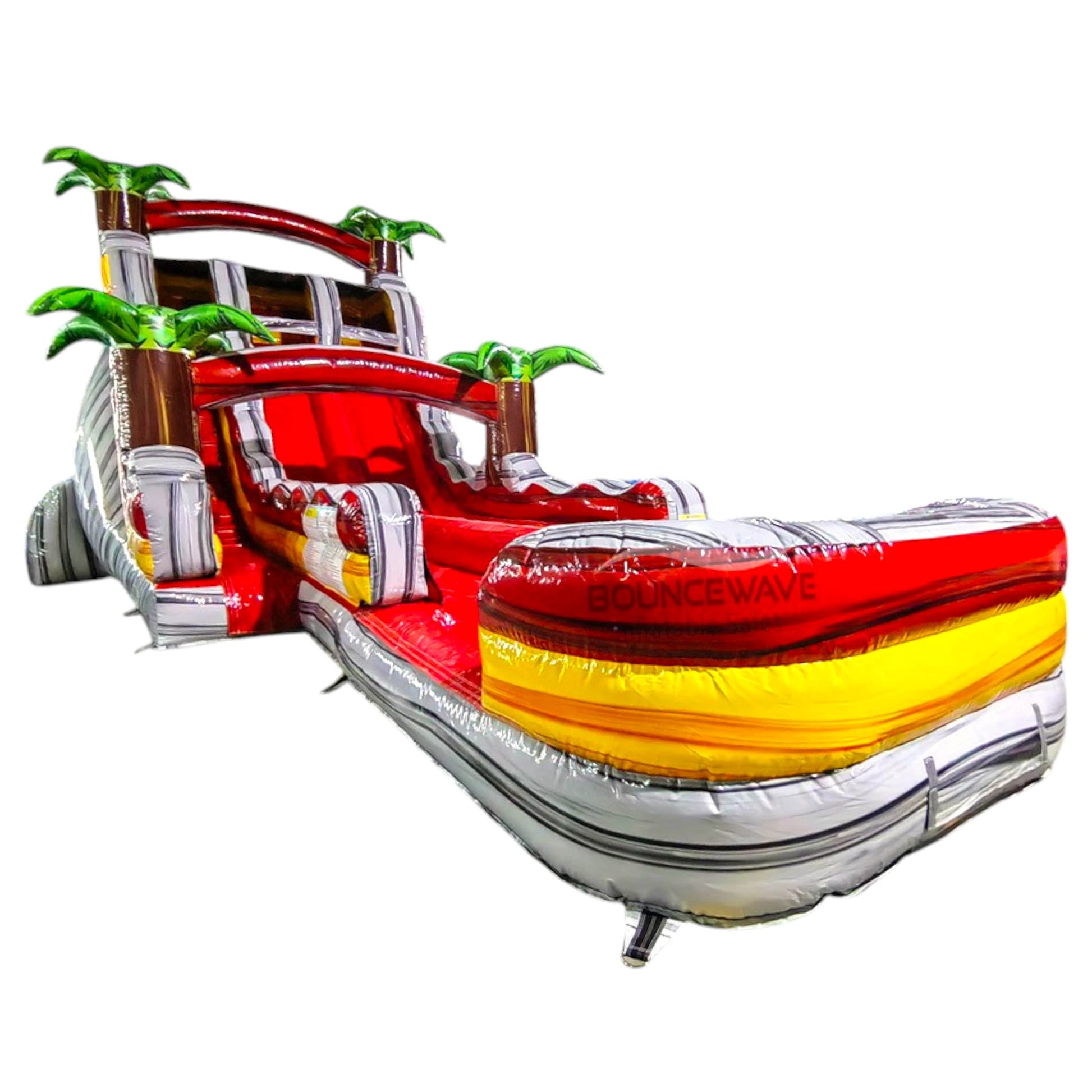 18ft Fire Island Hybrid Dual Lane Inflatable Water Slide - BounceWave Inflatable Sales