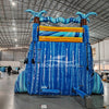 18ft Flashpoint Falls Dual Lane Center Climb Inflatable Water Slide - BounceWave Inflatable Sales