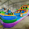 18ft Goombay Splash Hybrid Dual Lane Inflatable Water Slide - BounceWave Inflatable Sales