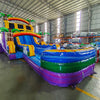 18ft Goombay Splash Hybrid Dual Lane Inflatable Water Slide - BounceWave Inflatable Sales