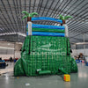 18ft Green Gush Dual Lane Center Climb Inflatable Water Slide - BounceWave Inflatable Sales