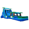 18ft Island Drop Hybrid Triple Lane Inflatable Water Slide - BounceWave Inflatable Sales