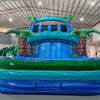 18ft Island Drop Hybrid Triple Lane Inflatable Water Slide - BounceWave Inflatable Sales