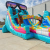 18ft Island Flow Hybrid Dual Lane Inflatable Water Slide - BounceWave Inflatable Sales