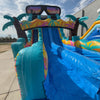 18ft Island Flow Hybrid Dual Lane Inflatable Water Slide - BounceWave Inflatable Sales