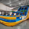 18ft Lava Falls Dual Lane Center Climb Inflatable Water Slide - BounceWave Inflatable Sales