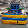 18ft Lava Falls Dual Lane Center Climb Inflatable Water Slide - BounceWave Inflatable Sales