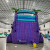 18ft Purple Plunge Dual Lane Center Climb Inflatable Water Slide - BounceWave Inflatable Sales