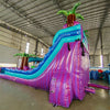 18ft Purple Plunge Hybrid Dual Lane Inflatable Water Slide - BounceWave Inflatable Sales