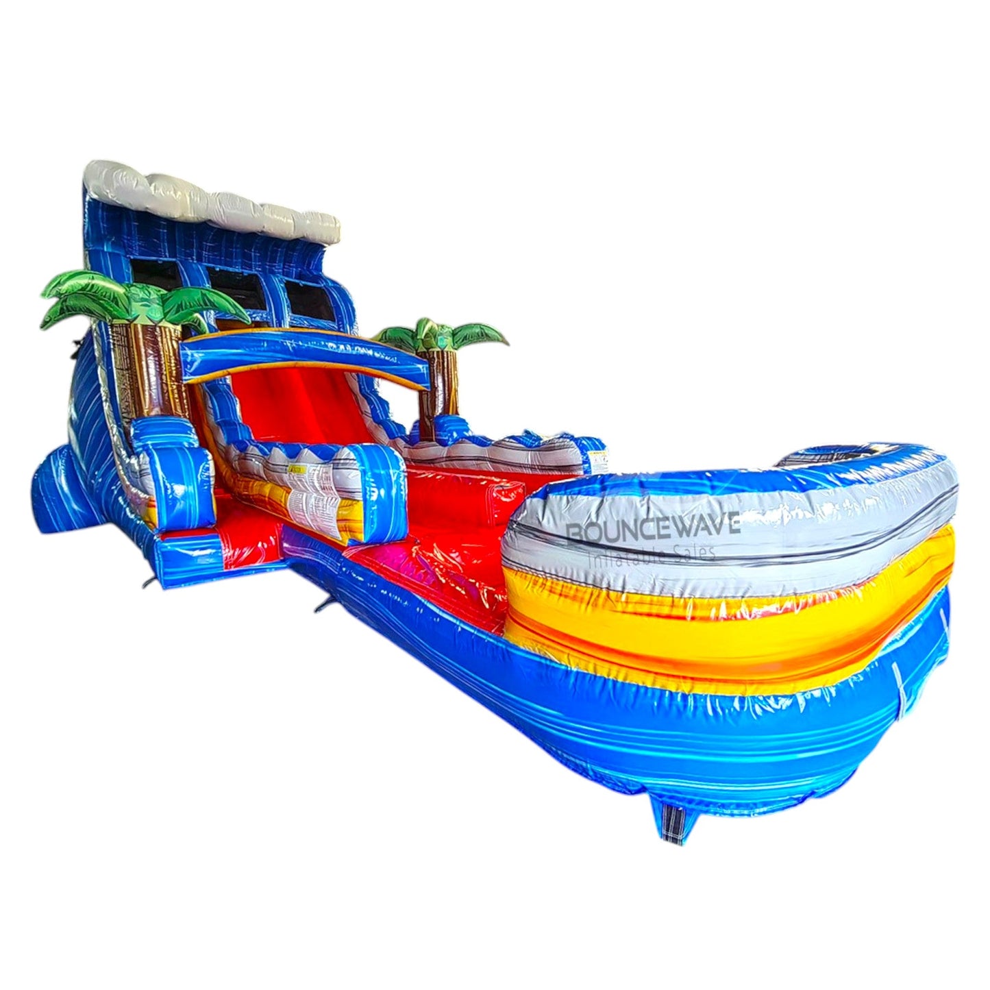 18ft Rip Curl Hybrid Dual Lane Inflatable Water Slide - BounceWave Inflatable Sales